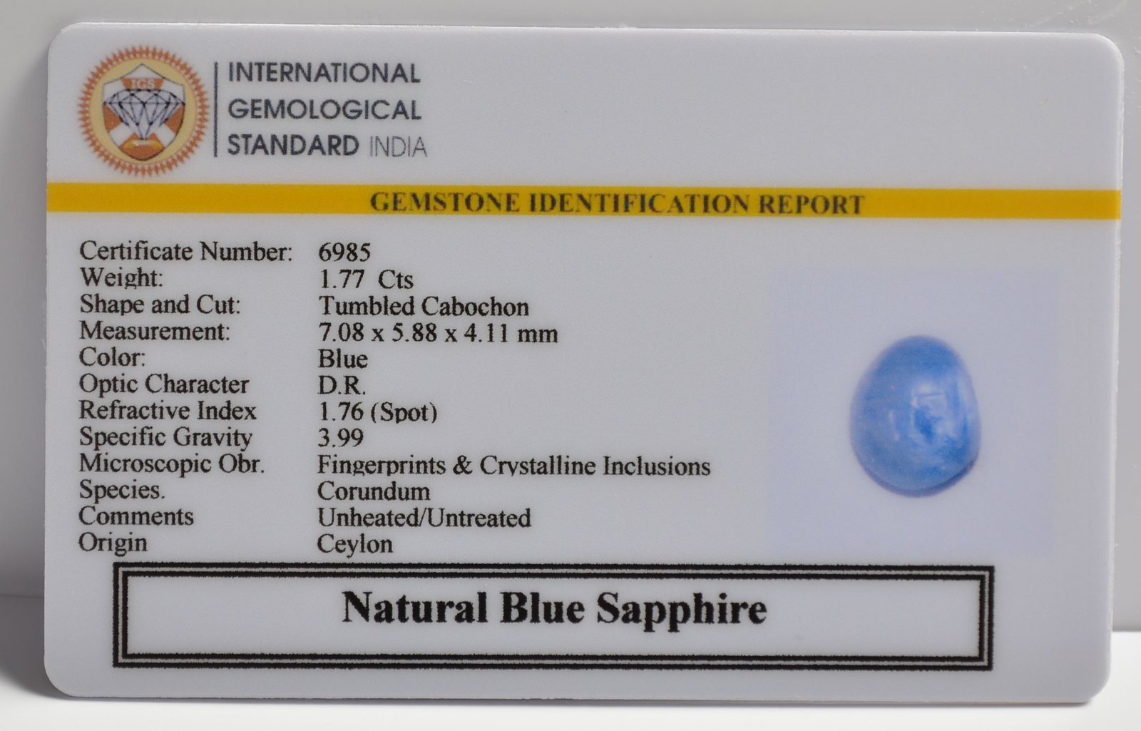 BSP15057 2 1 BLUE SAPPHIRE 1.77 Ct.
