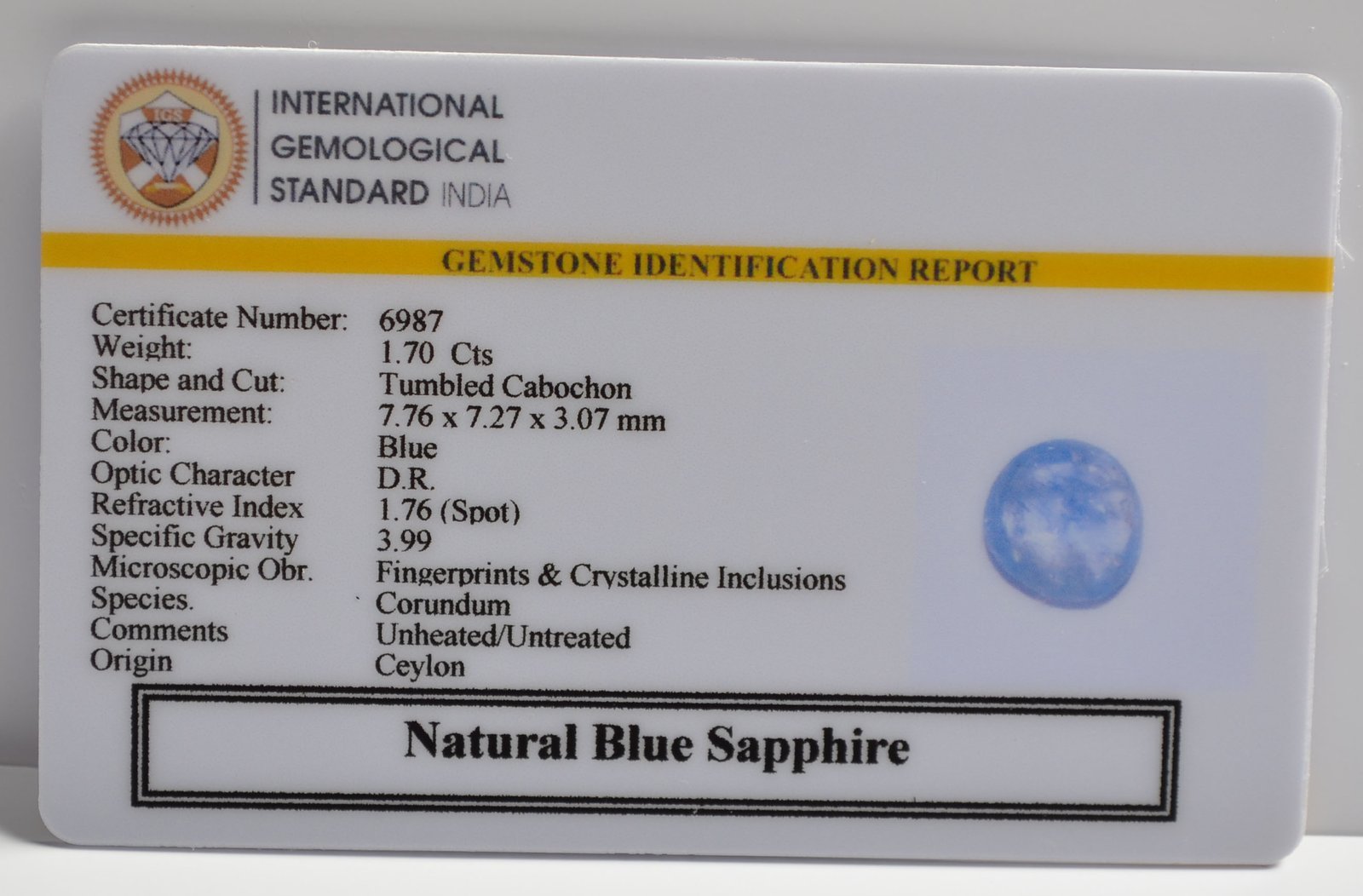 BSP15059 2 1 BLUE SAPPHIRE 1.7 Ct.