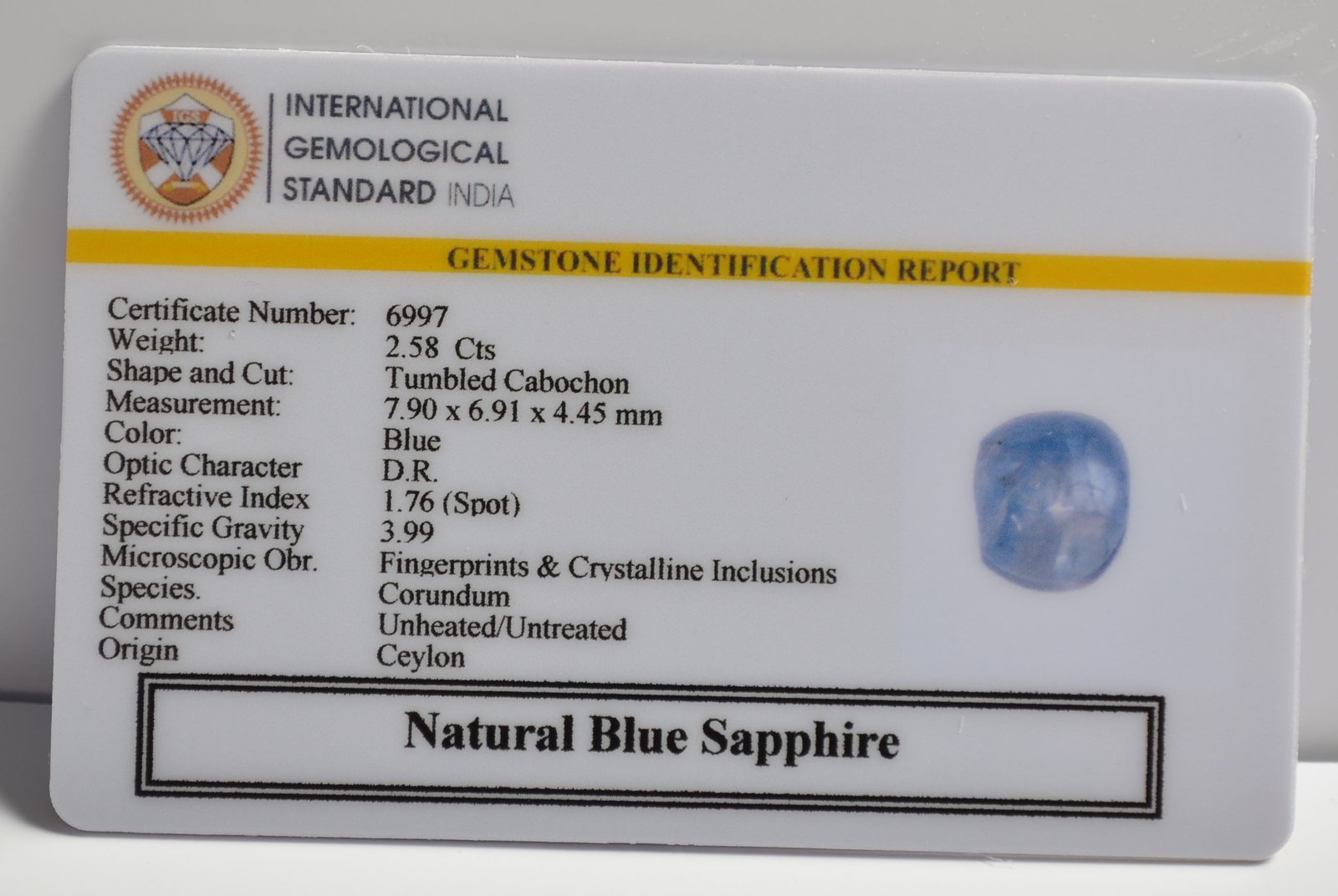 BSP15069 2 1 BLUE SAPPHIRE 2.58 Ct.