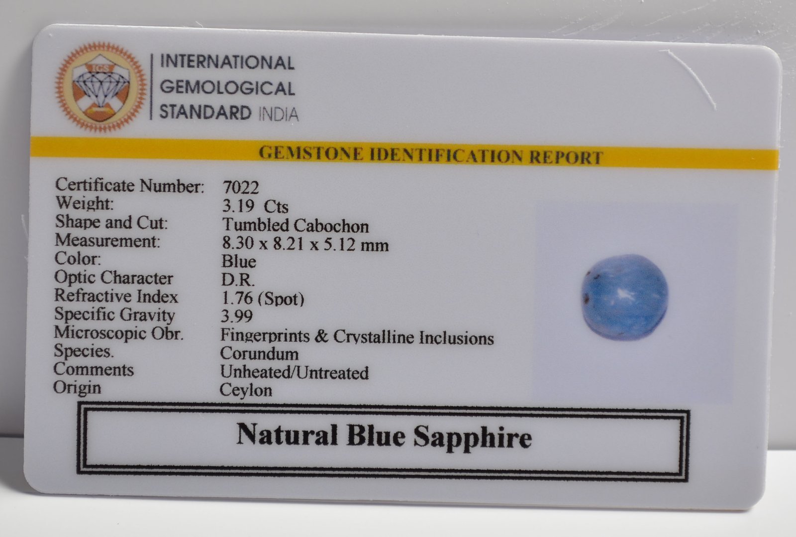 BSP15094 2 1 BLUE SAPPHIRE 3.19 Ct.