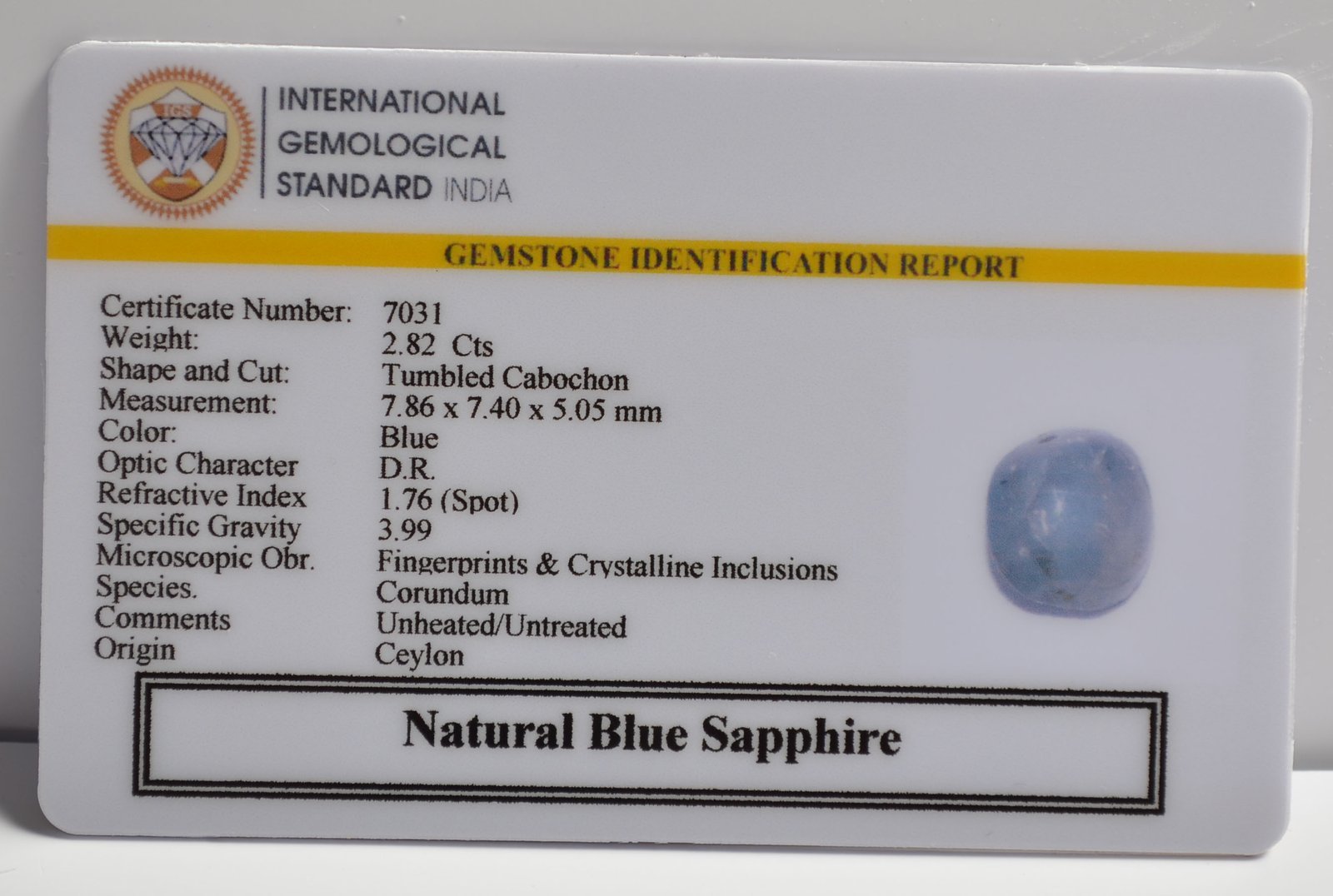 BSP15103 2 1 BLUE SAPPHIRE 2.82 Ct.
