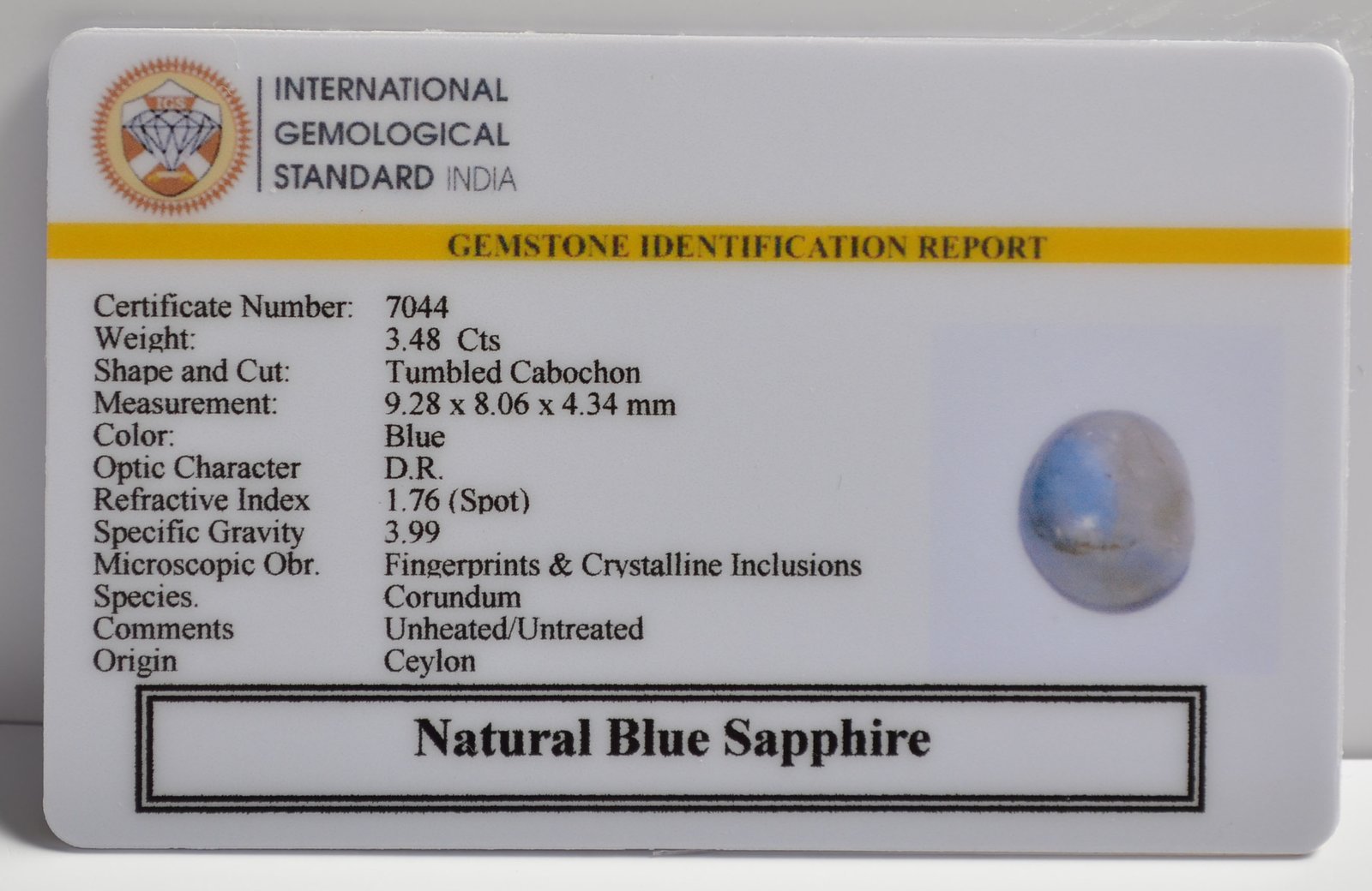 BSP15116 2 1 BLUE SAPPHIRE 3.48 Ct.