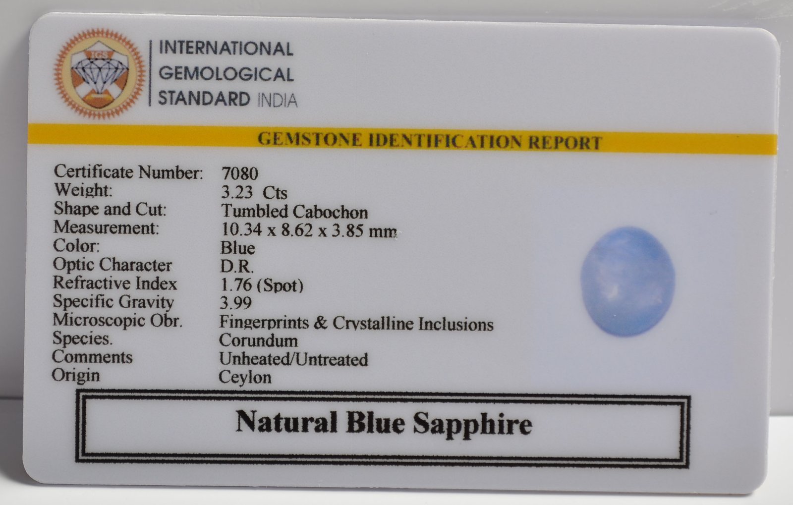 BSP15152 2 1 BLUE SAPPHIRE 3.23 Ct.