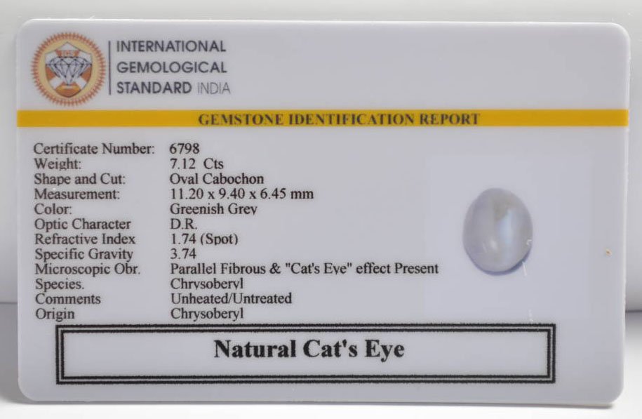 CE2856 2 CATS EYE 7.12 Ct.