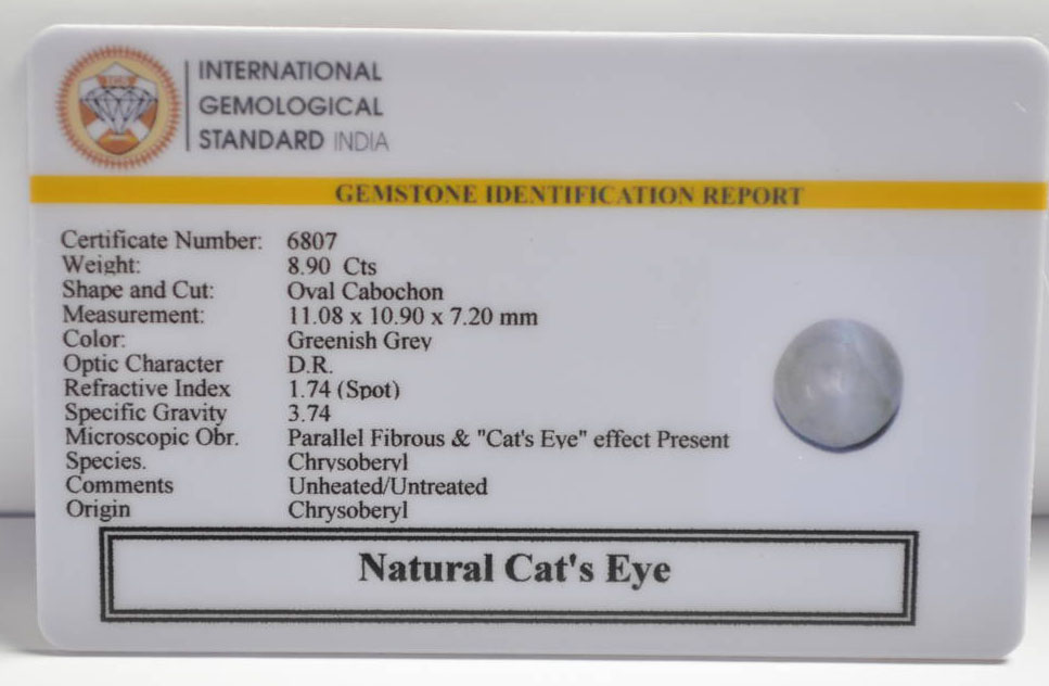 CE2865 2 CATS EYE 8.9 Ct.