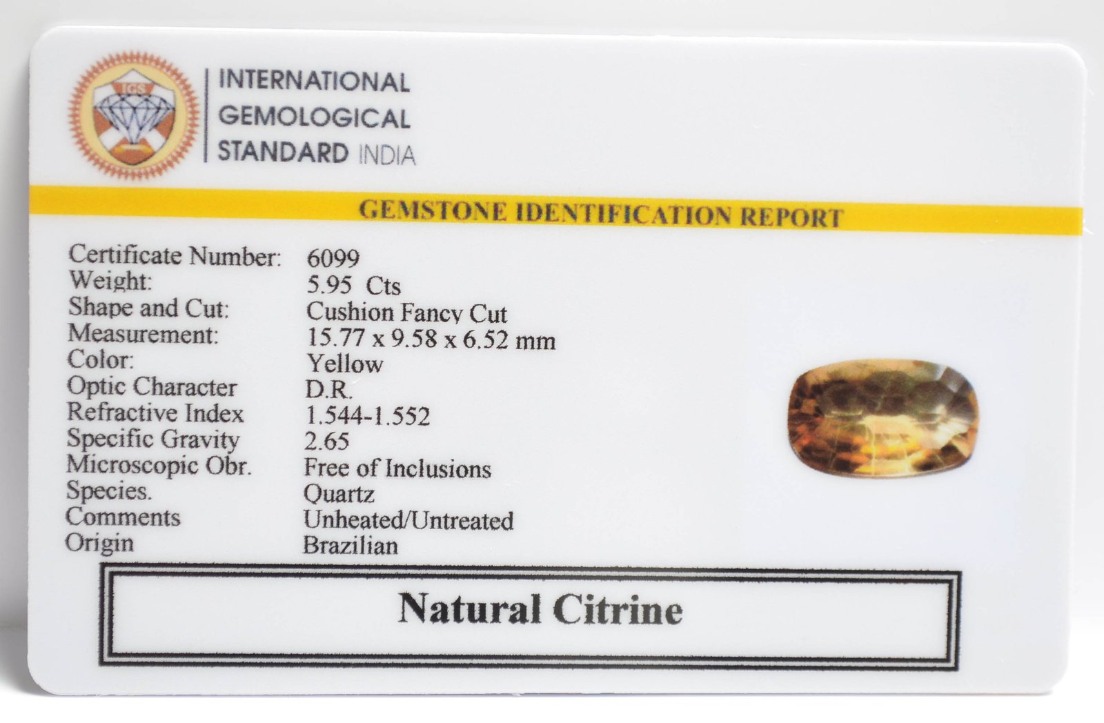 CITG2086 2 1 CITRINE 5.95 Ct.