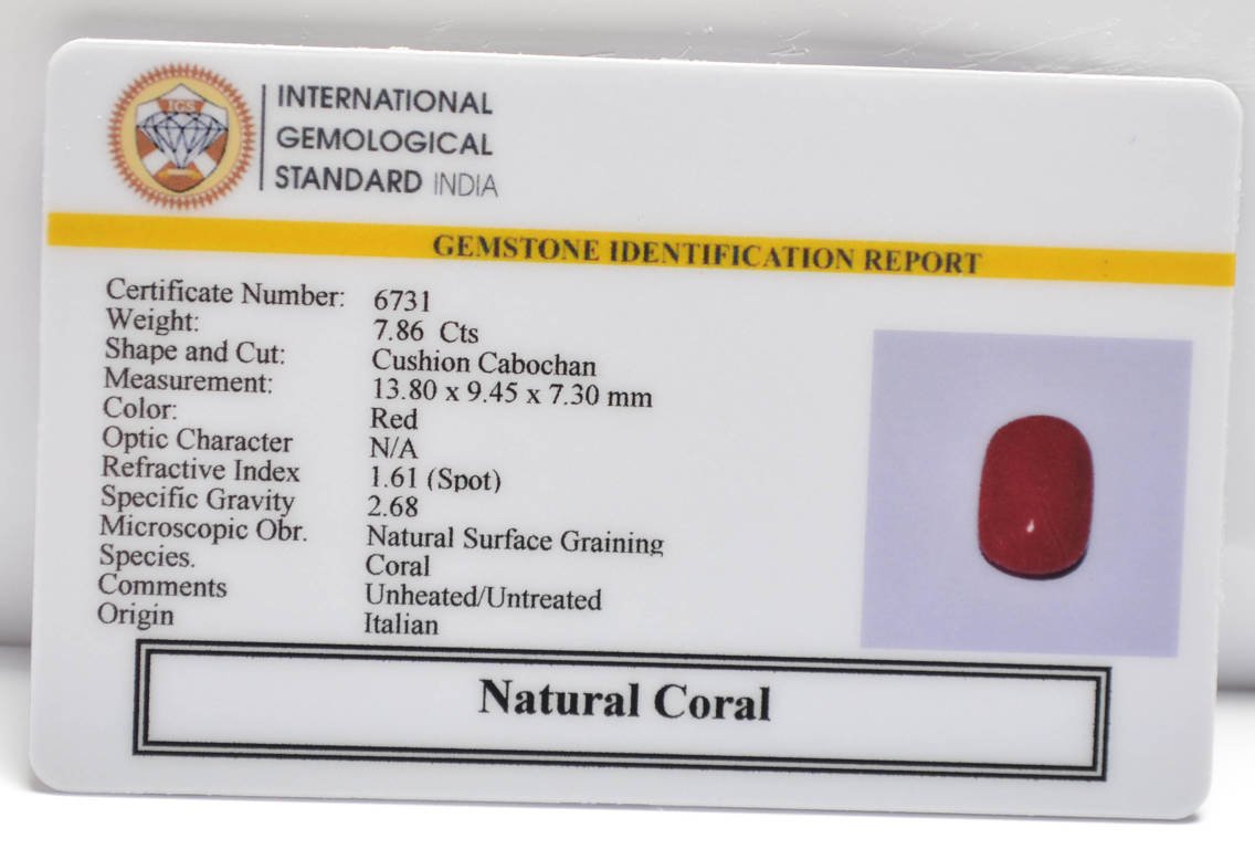 CRL6244 2 CORAL 7.86 Ct.