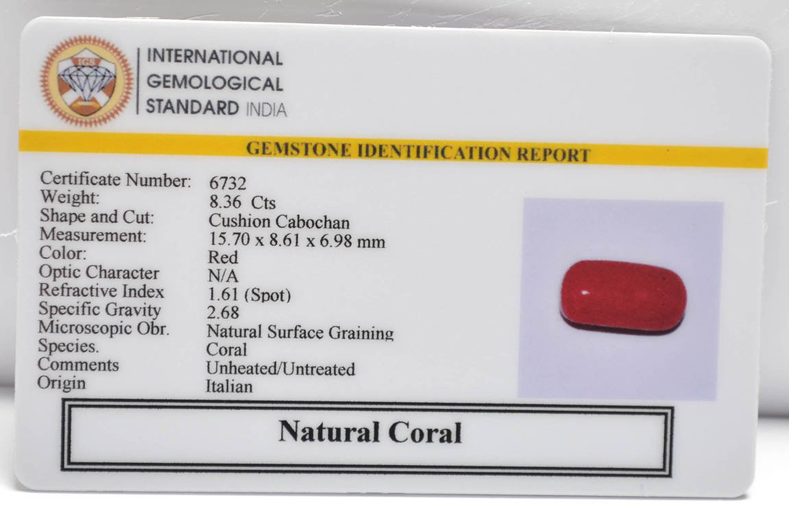 CRL6245 2 CORAL 8.36 Ct.