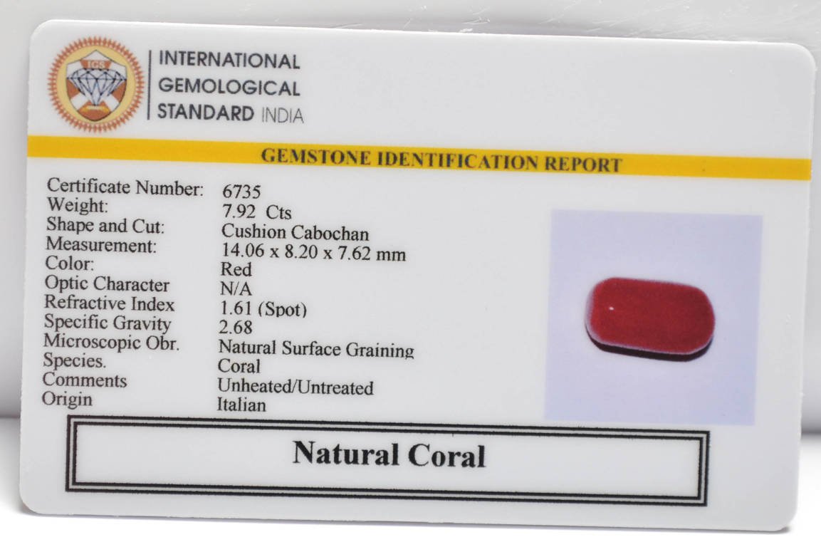 CRL6247 2 CORAL 7.92 Ct.