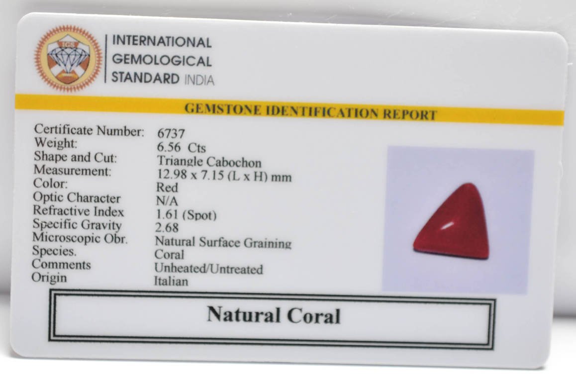 CRL6249 2 CORAL 6.56 Ct.