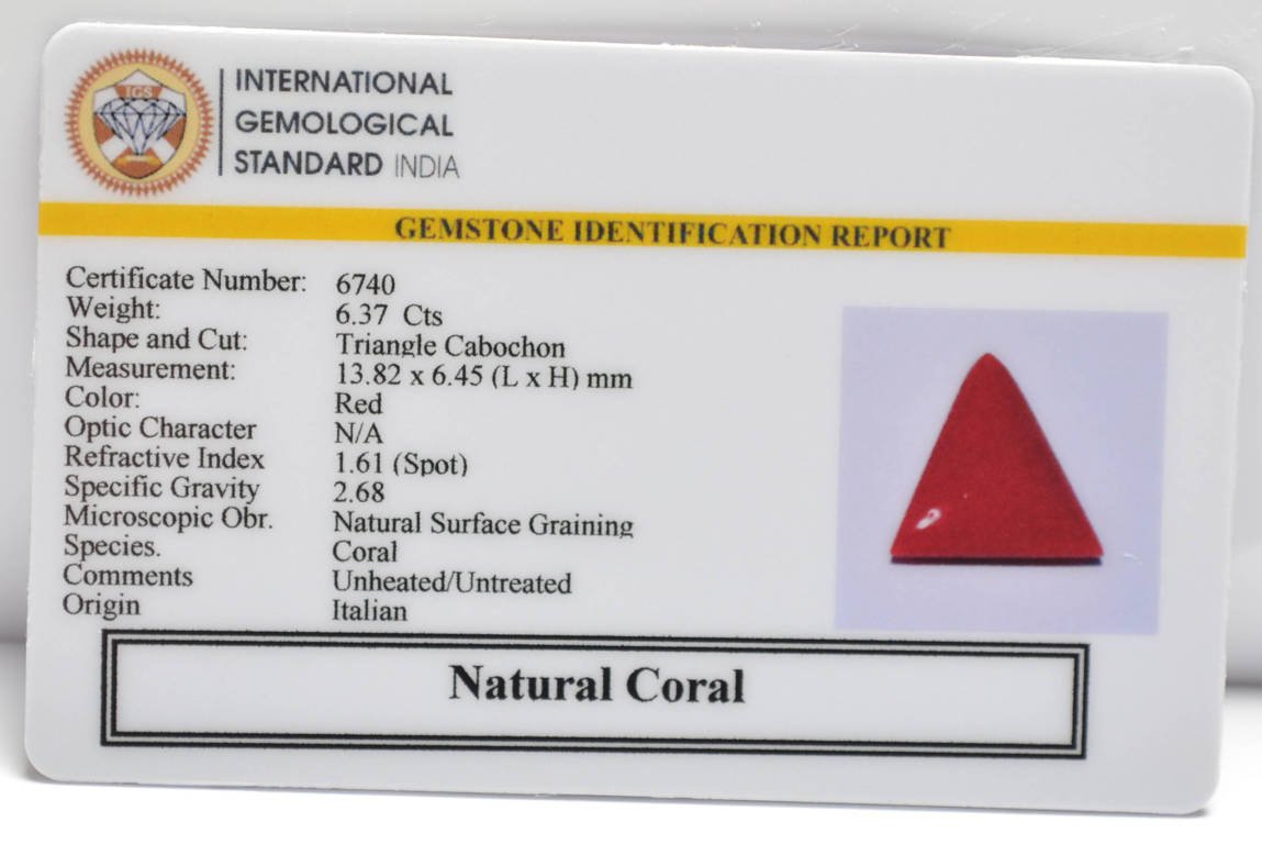 CRL6252 2 CORAL 6.37 Ct.