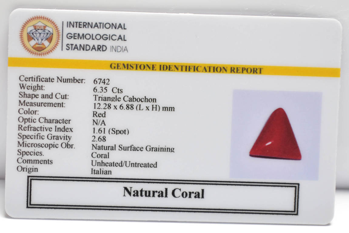 CORAL 6.35 Ct. 3 CRL6254 2 CORAL 6.35 Ct.