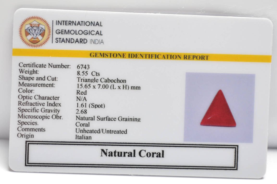 CRL6255 2 CORAL 8.55 Ct.