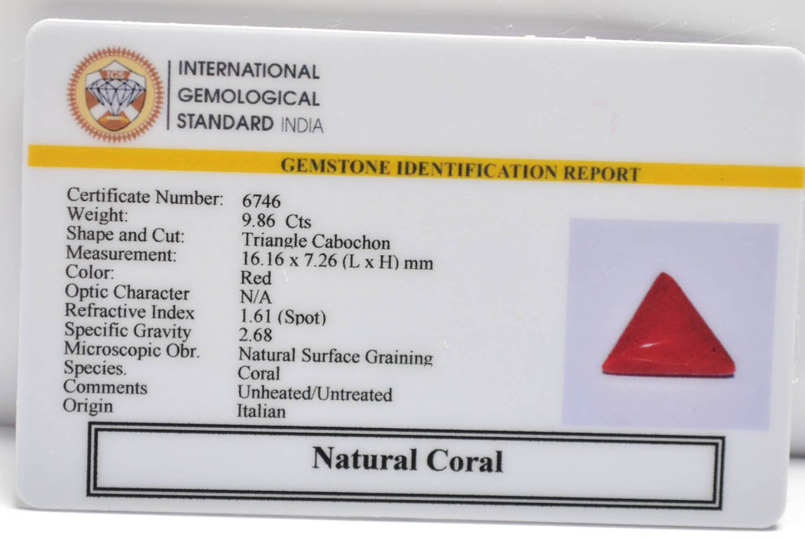 CRL6257 2 CORAL 9.86 Ct.