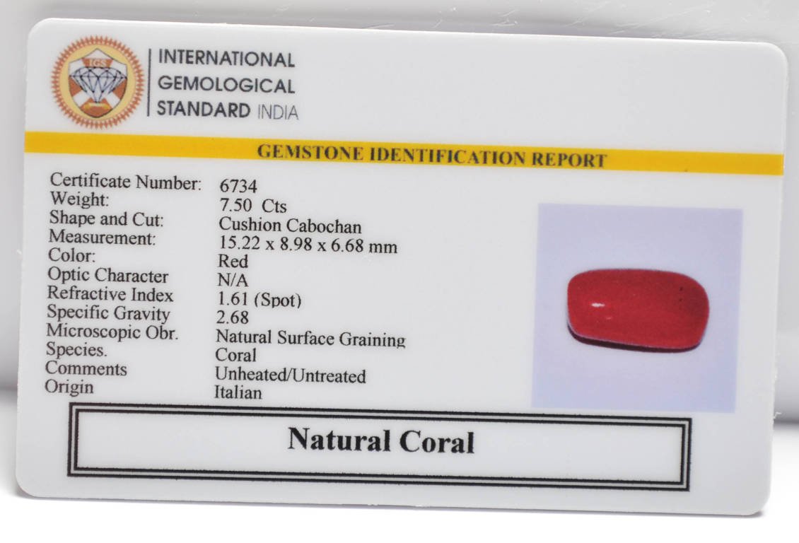 CRLG6207 2 CORAL 7.5 Ct.