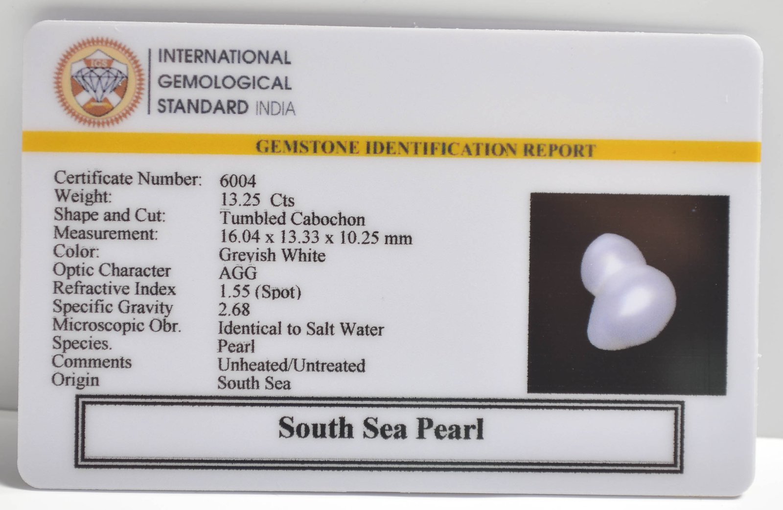 DSP3006 2 1 SOUTH SEA PEARL 13.25 Ct.