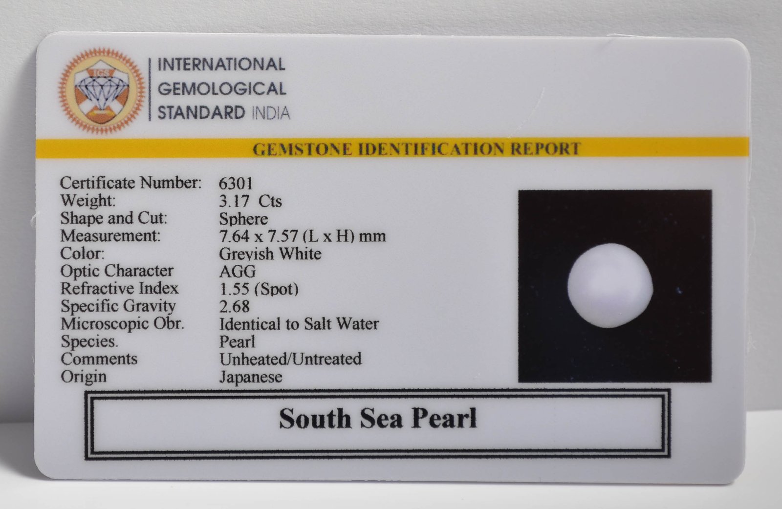 DSP3045 2 2 SOUTH SEA PEARL 3.17 Ct.