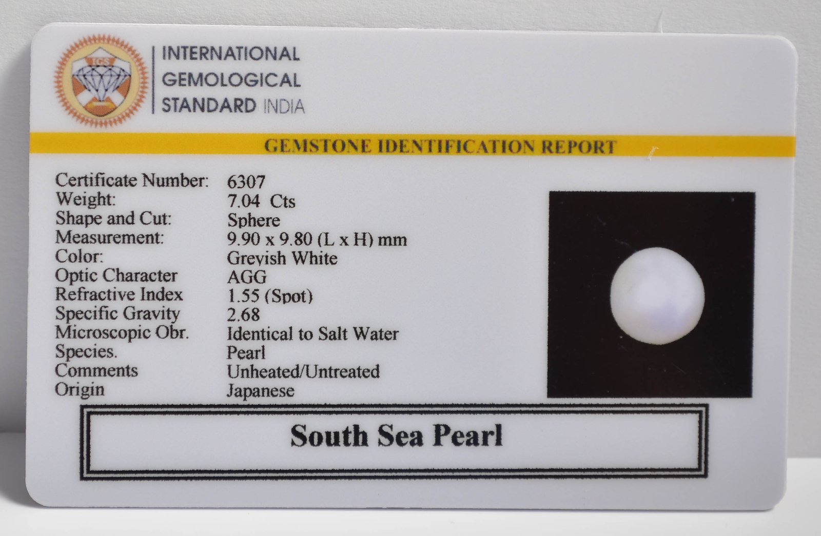 DSP3051 2 2 SOUTH SEA PEARL 7.04 Ct.