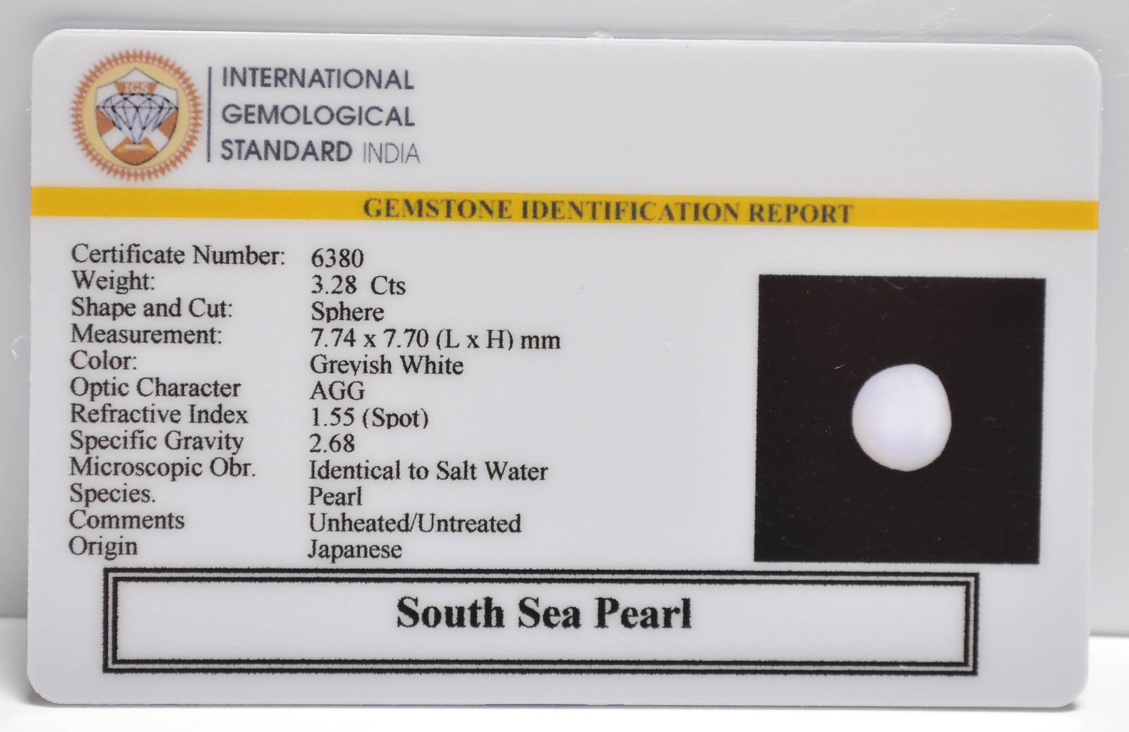 DSP3110 2 2 SOUTH SEA PEARL 3.28 Ct.