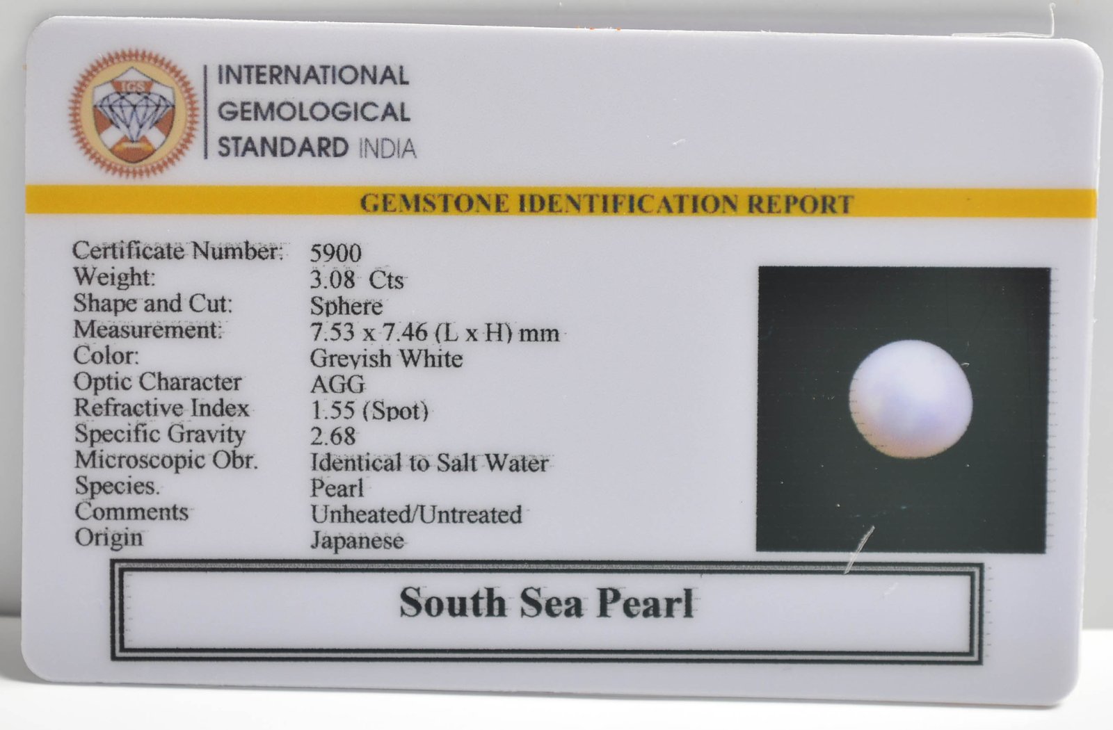 DSPG2843 2 1 SOUTH SEA PEARL 3.08 Ct.