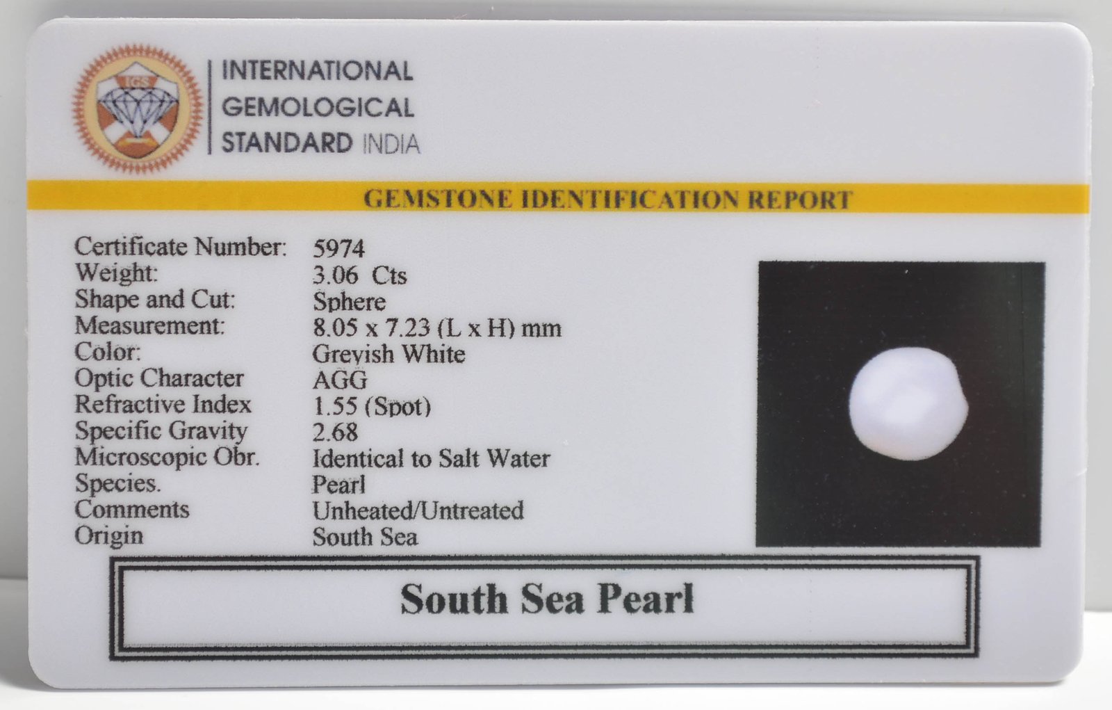 DSPG2857 2 1 SOUTH SEA PEARL 3.06 Ct.