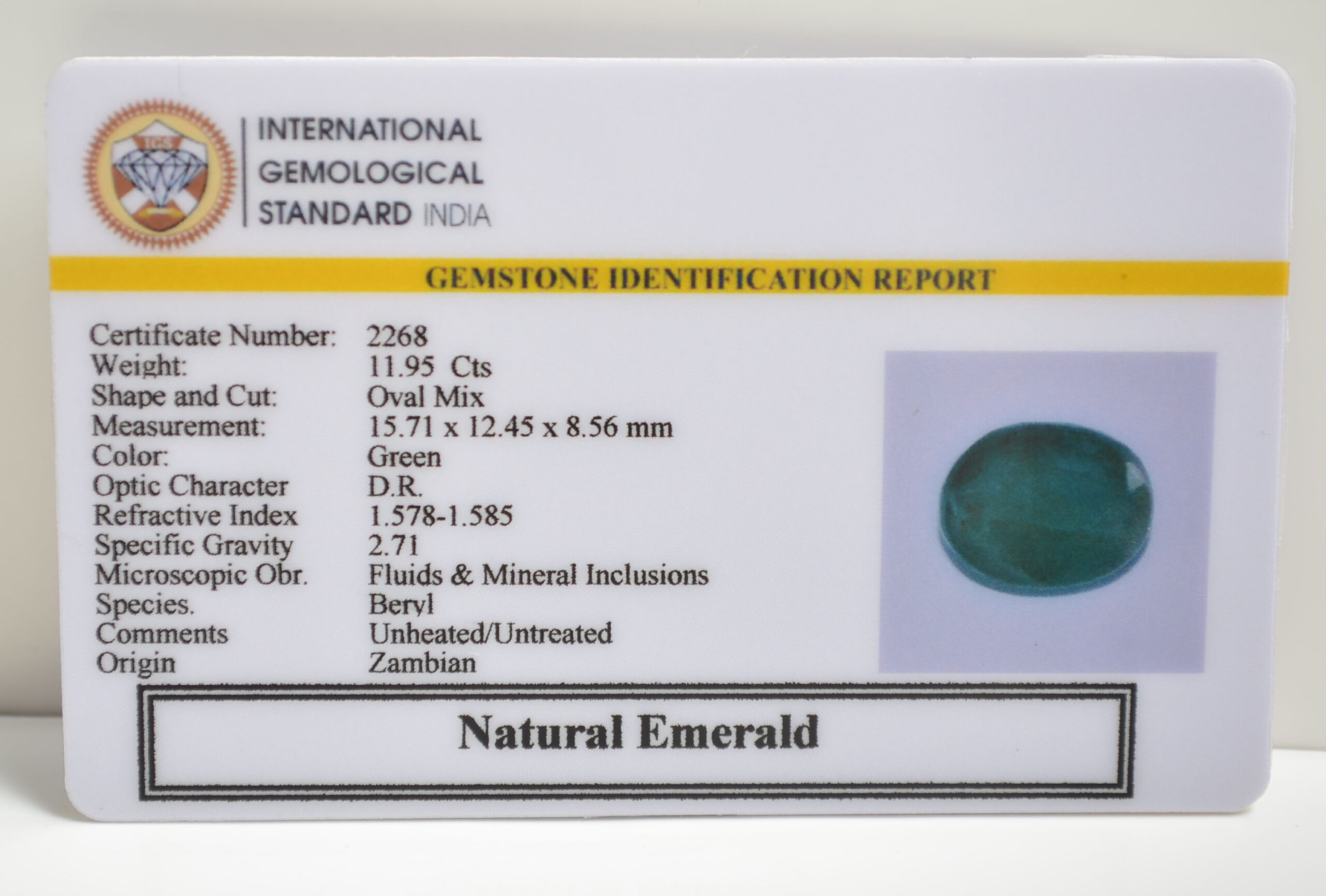 EMRD21510 2 scaled EMERALD 11.95 Ct.