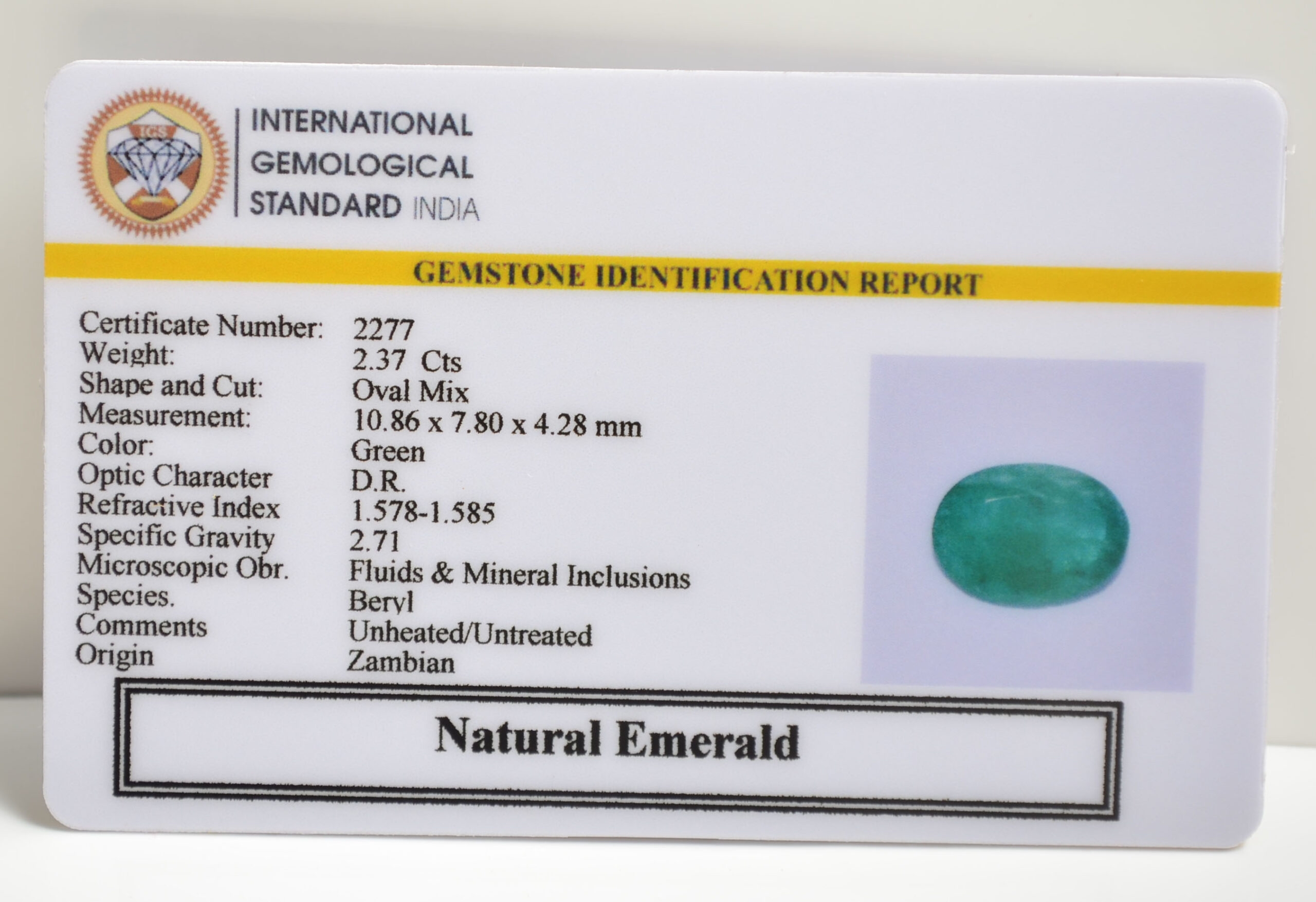 EMRD21516 2 scaled EMERALD 2.37 Ct.