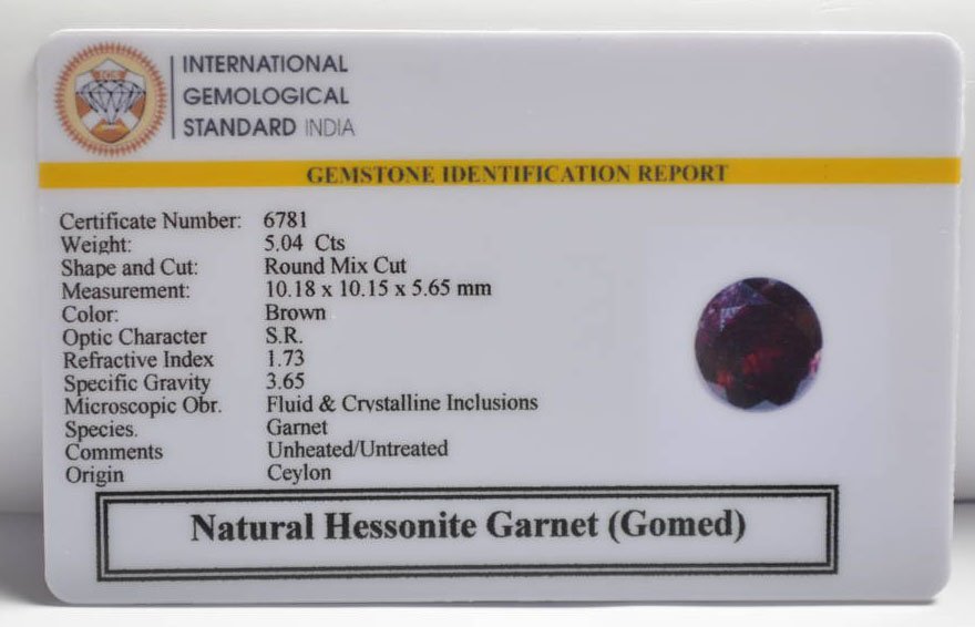 GMD7579 2 HESSONITE GOMED 5.04 Ct.