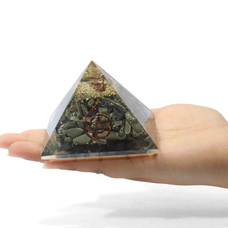 Golden Pyrite Orgone Pyramid 2 Golden Pyrite Orgone Pyramid