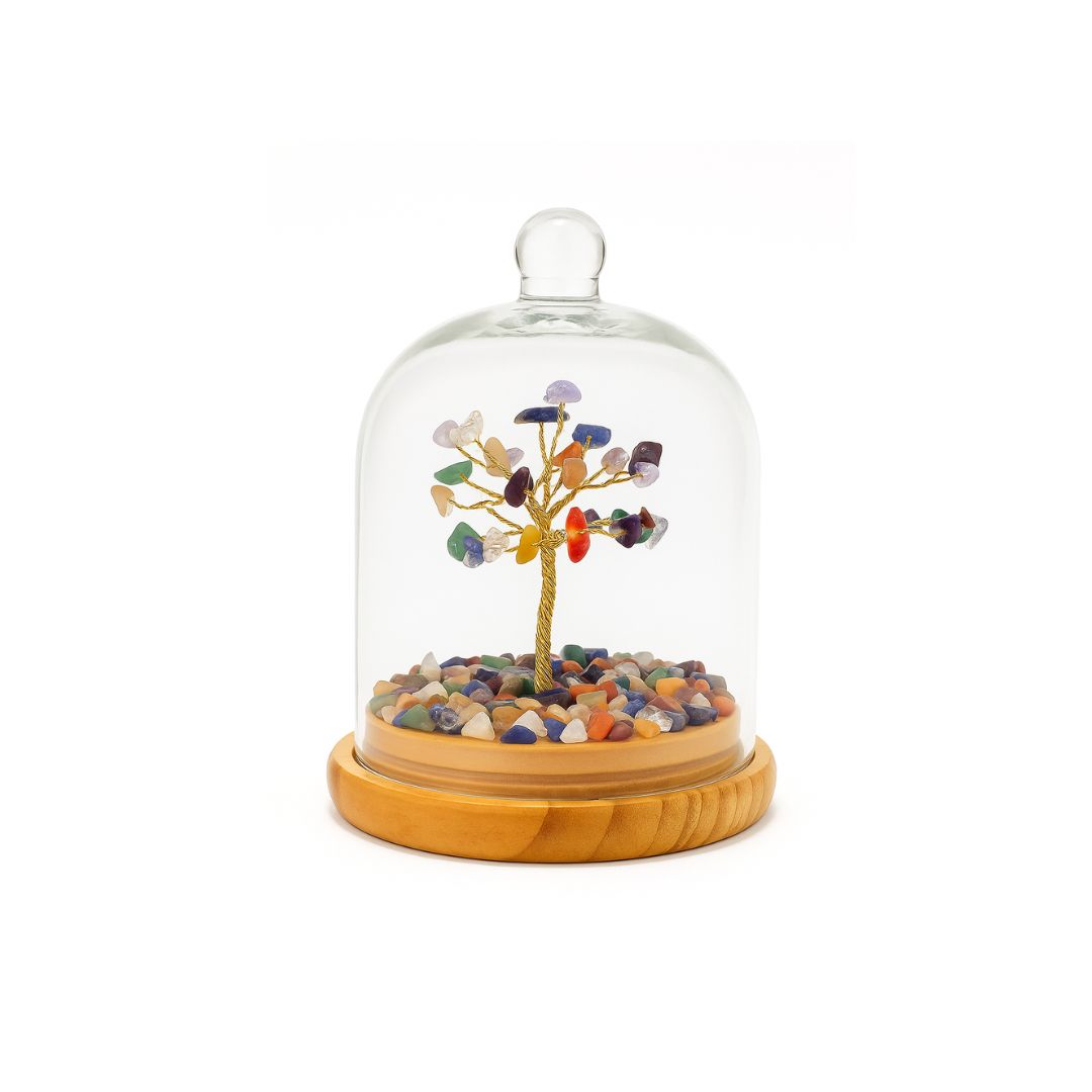 7 Chakra Glass Tree Statue