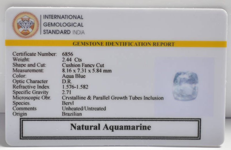NAQ824 2 AQUAMARINE 2.44 Ct.