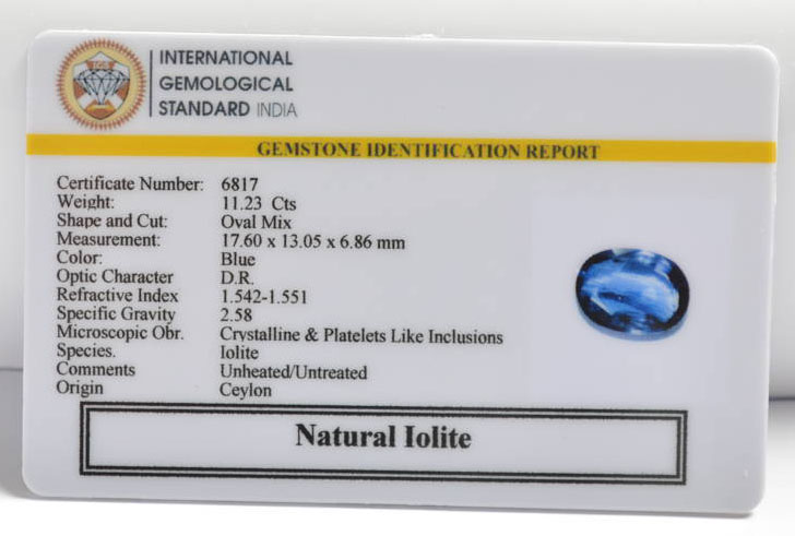 NIL2668 2 IOLITE NILLI 11.23 Ct.