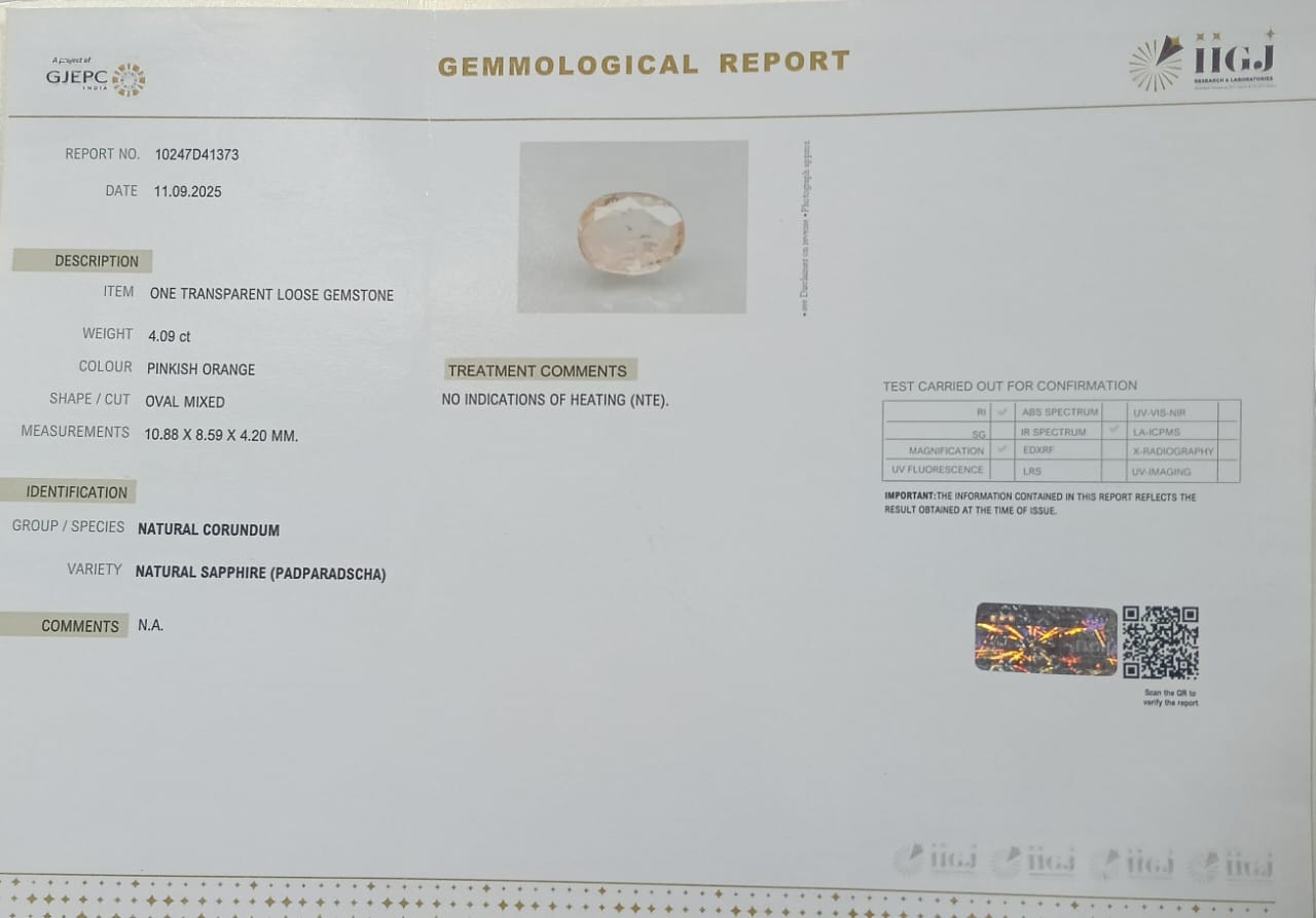 NATURAL SAPPHIRE 4.09 Ct. 3 NSP41850 2 NATURAL SAPPHIRE 4.09 Ct.