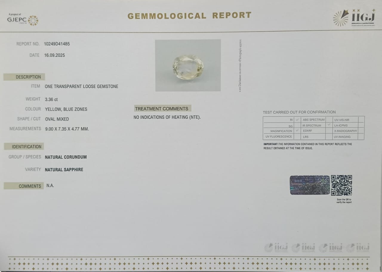 NSP41866 2 NATURAL SAPPHIRE 3.36 Ct.