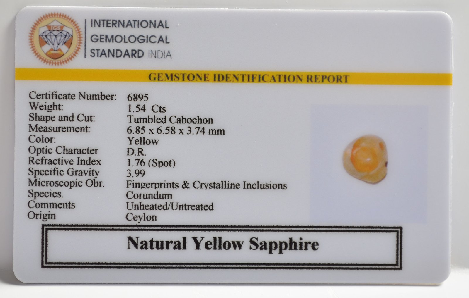 NYSP8569 2 1 YELLOW SAPPHIRE 1.54 Ct.