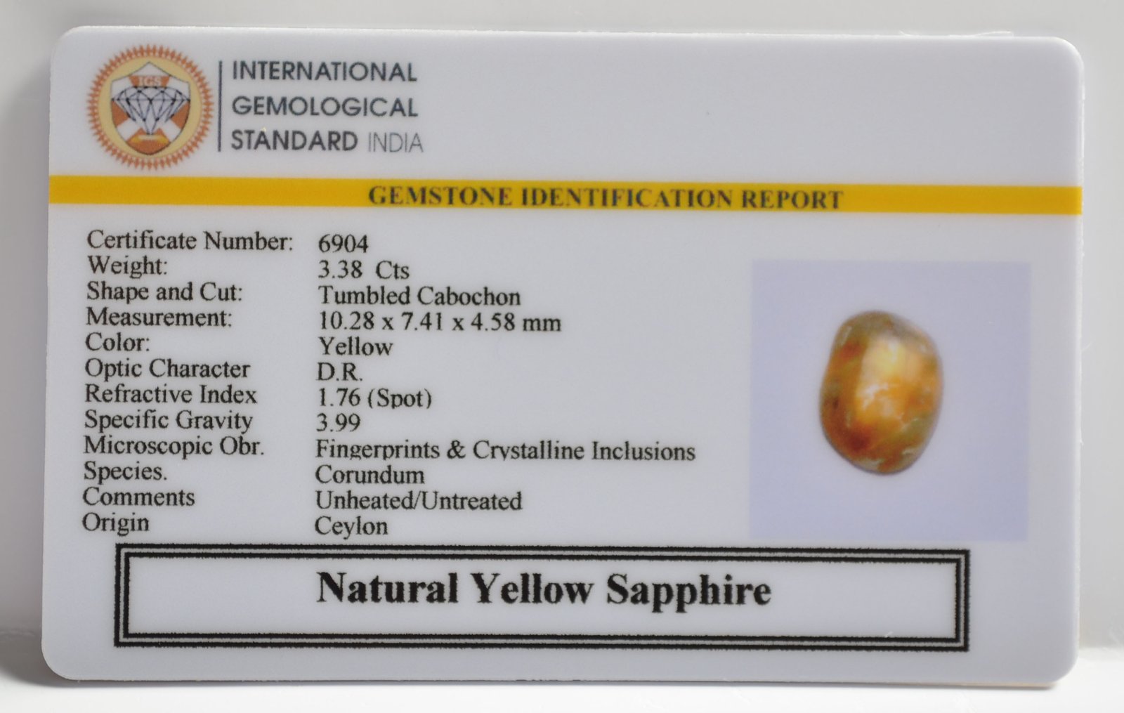 NYSP8578 2 1 YELLOW SAPPHIRE 3.38 Ct.