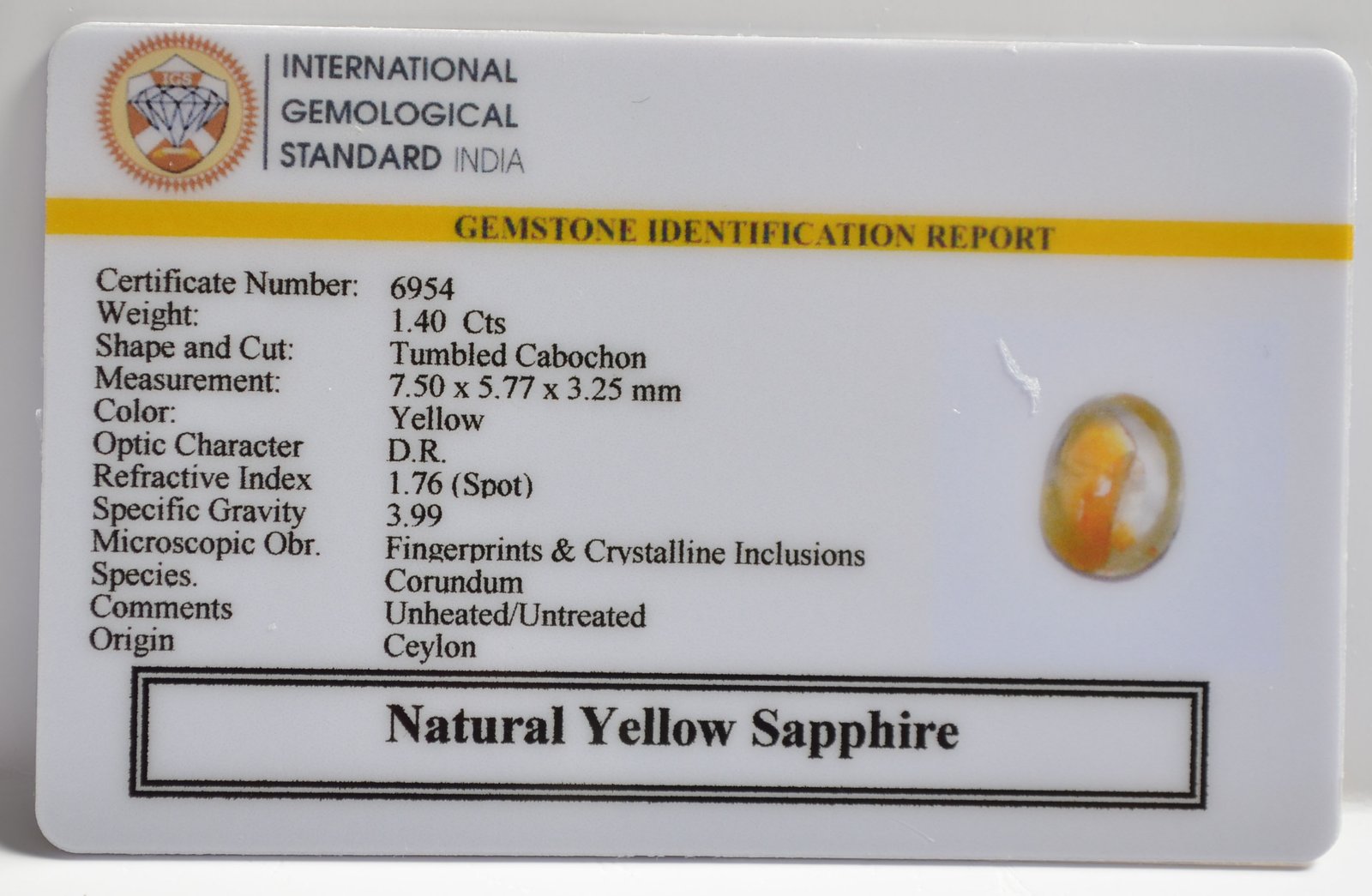 NYSP8628 2 1 YELLOW SAPPHIRE 1.4 Ct.