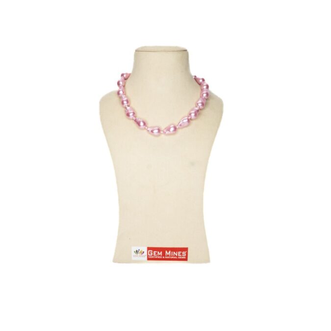 P Pink Shell Pearl Mala