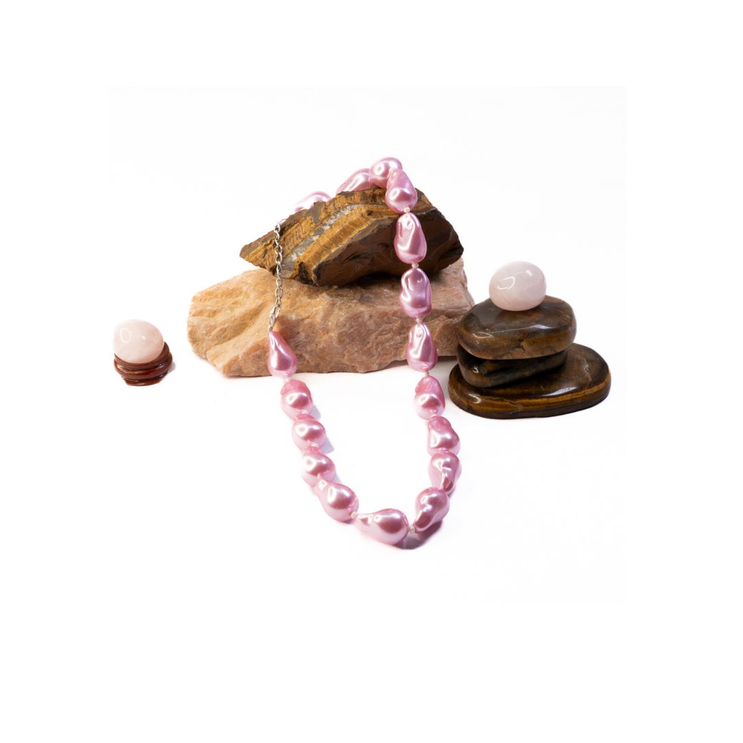 P2 Pink Shell Pearl Mala