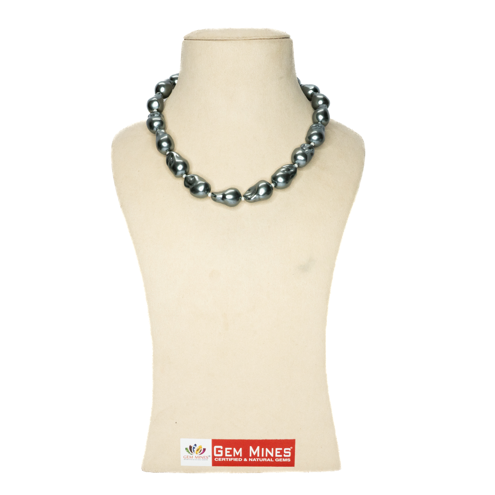 Gray Shell Pearl Mala 4 Pearl mala B 1 Gray Shell Pearl Mala