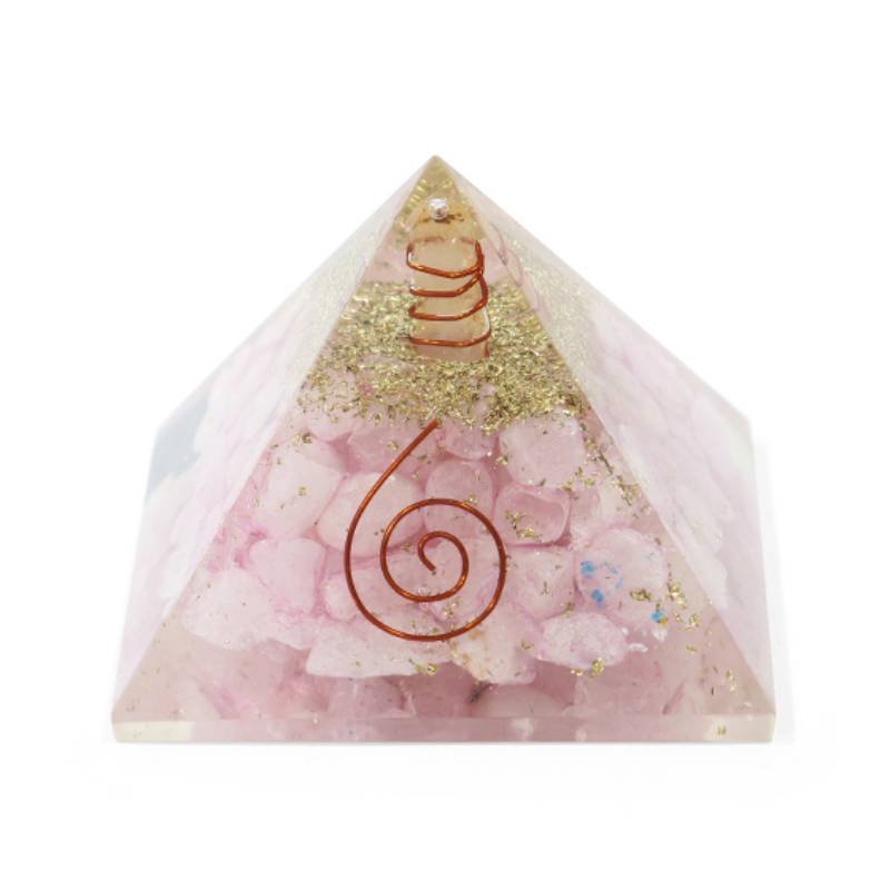 Rose Quartz Orgone Pyramid