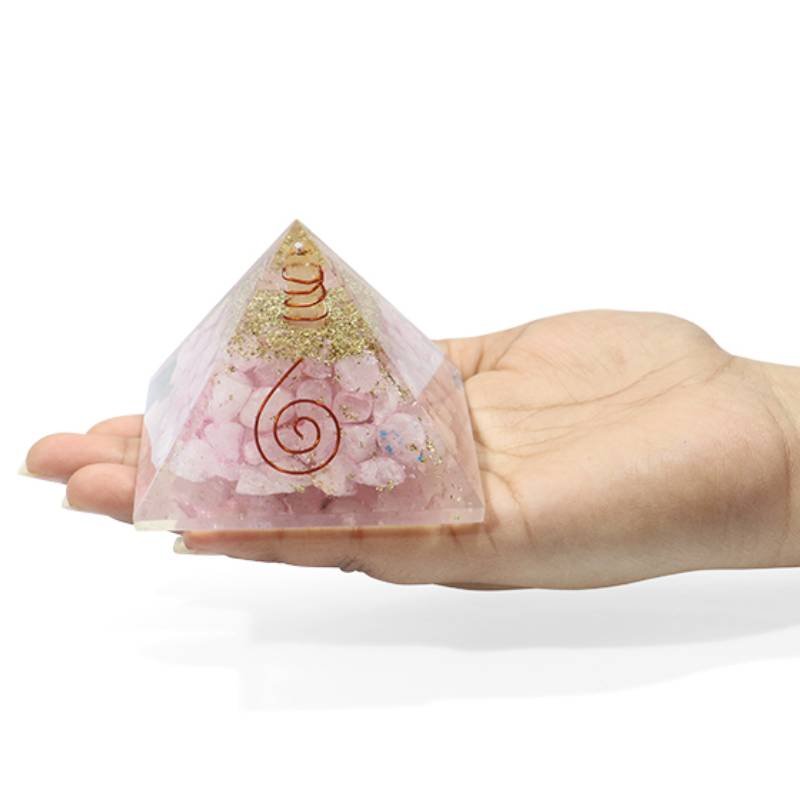 Rose Quartz Orgone Pyramid 2 Rose Quartz Orgone Pyramid