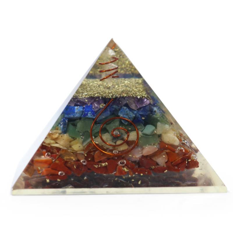 Seven Chakra Orgone Pyramid