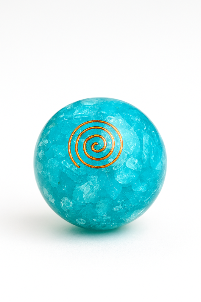 TURSP FX 1 Turquoise Reiki Orgone Sphere