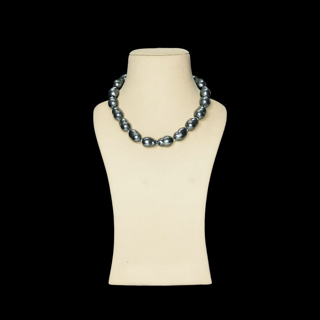 Gray Shell Pearl Mala