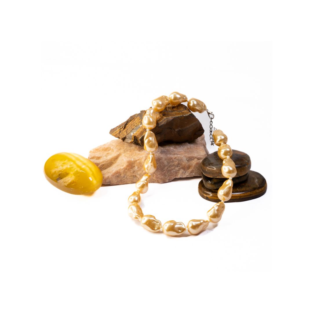 y2 Yellow Shell Pearl Mala