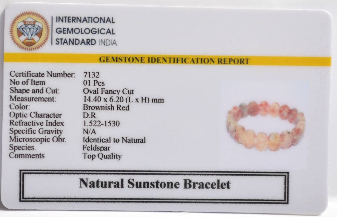 7132 Sunstone Bracelet (Oval )
