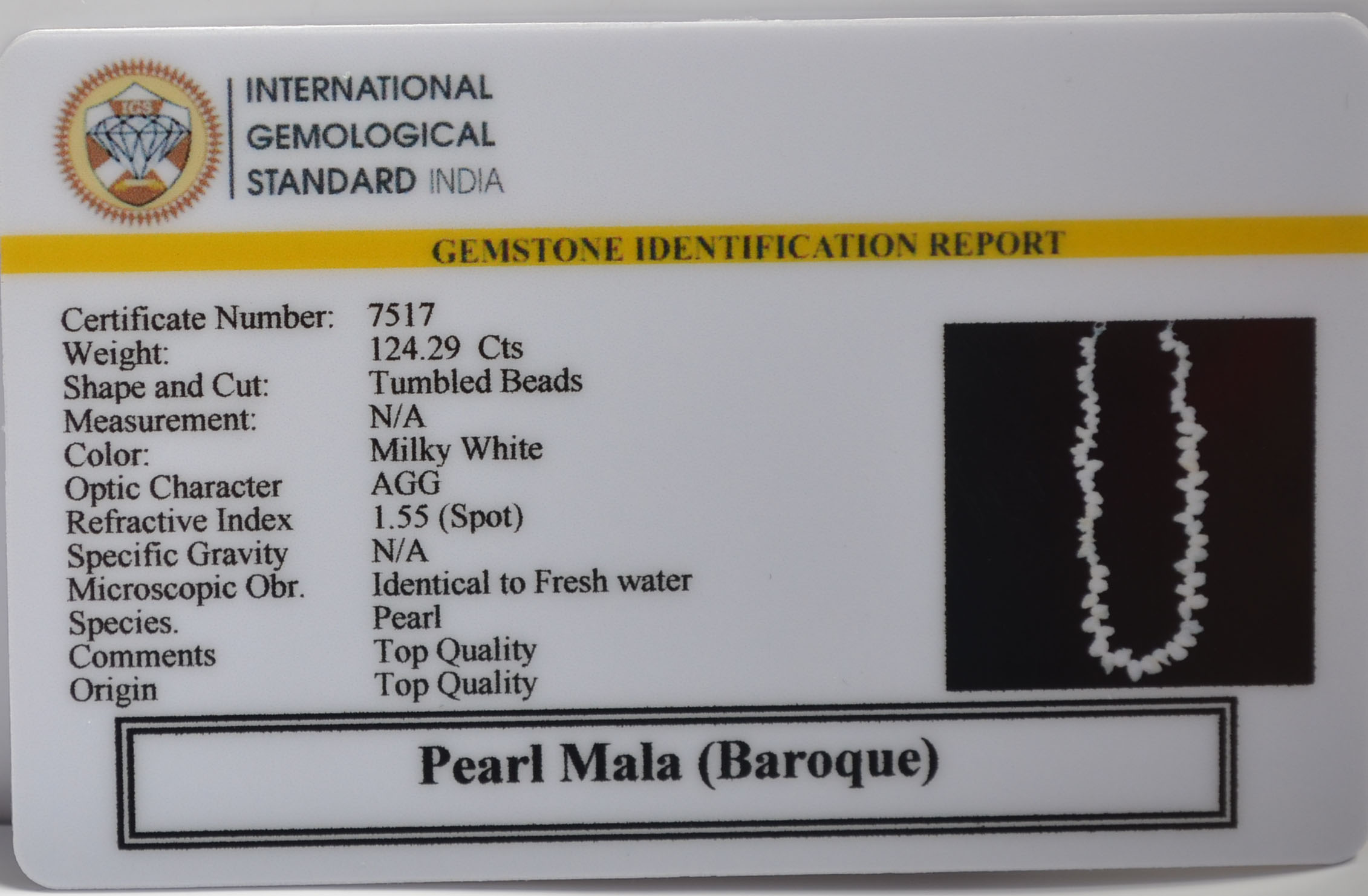 Pearl Mala 3 7517 Pearl Mala