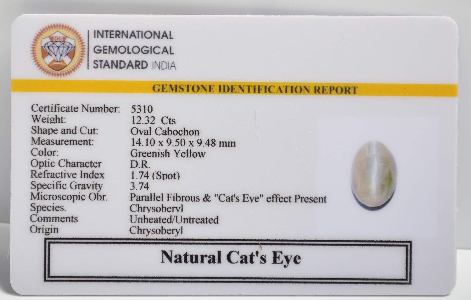 CE2846 2 1 CATS EYE 12.32 Ct.
