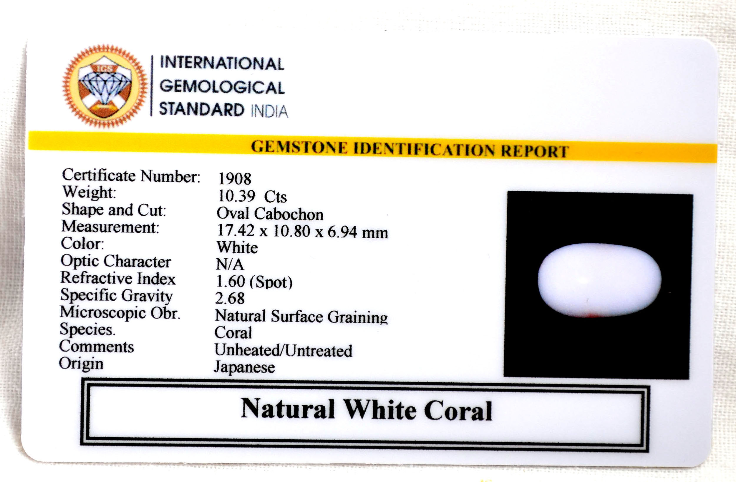 CORAL 10.39 Ct. 3 CRL6071 2 CORAL 10.39 Ct.